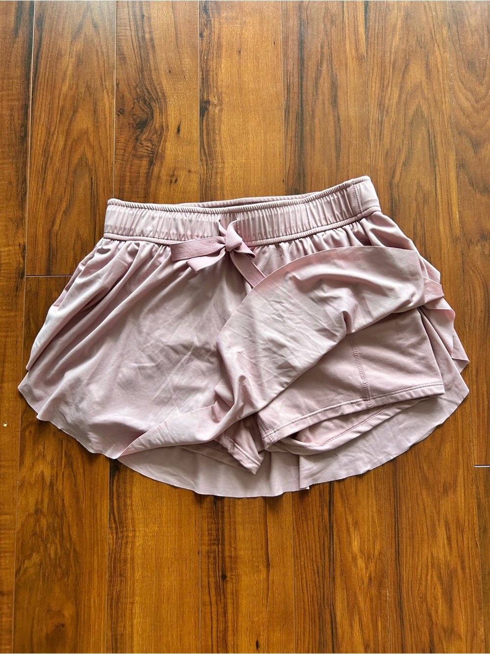 Zenana Outfitters Dusty Rose Athletic Shorts with Drawstring